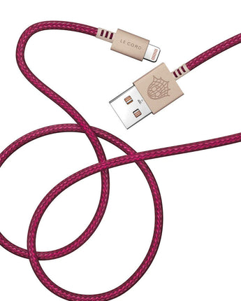 Plum iPhone Lightning cable · 2 meter · Made of recycled fishing nets-6