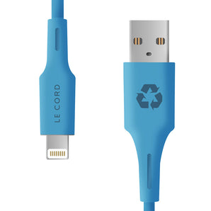 Blue Ocean iPhone Lightning cable · 1.2 meter · Made of recycled plastics-0