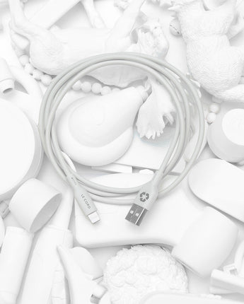 Foggy Snow Lightning cable · 1.2 meter · Made of recycled plastics-1