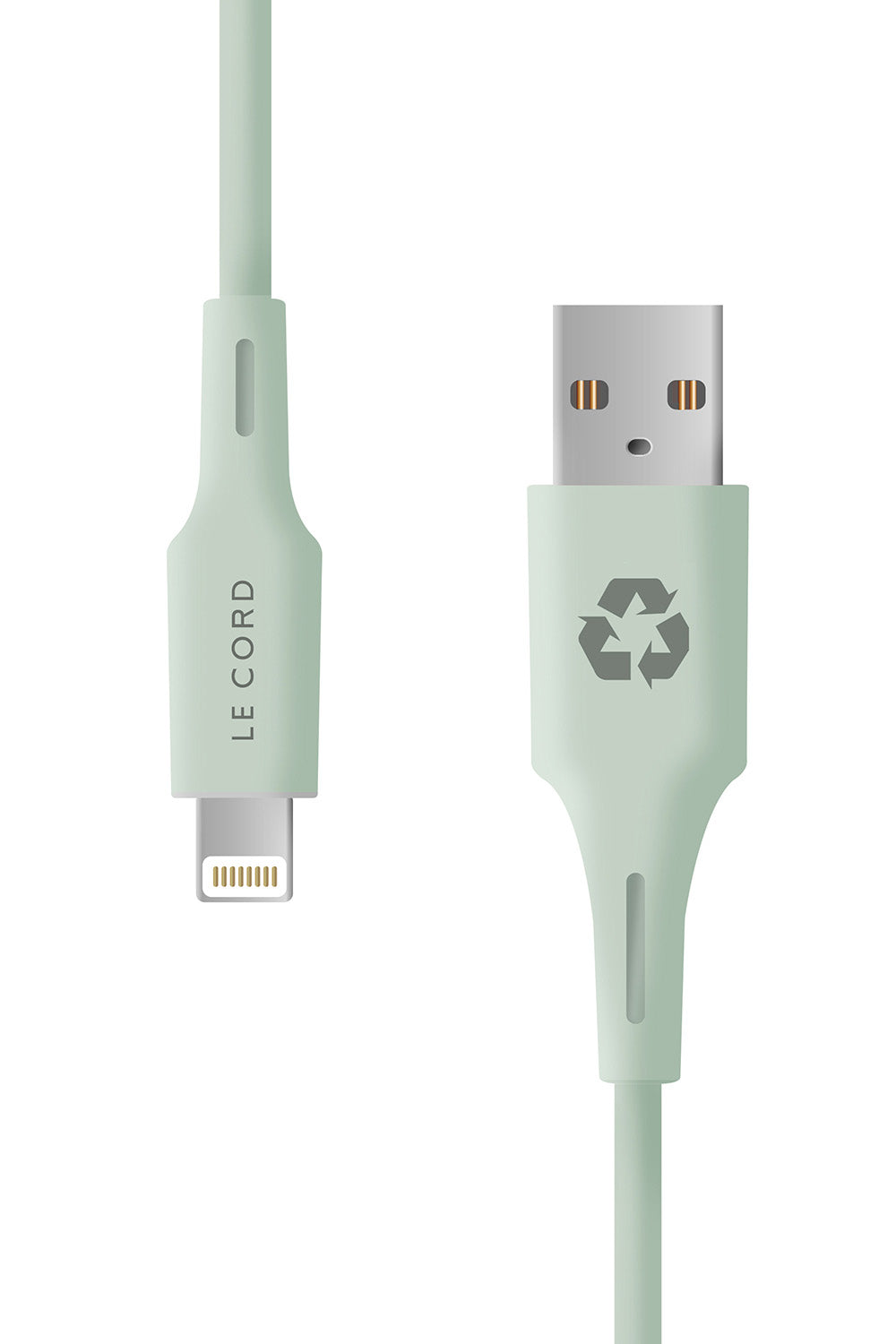 Pale Pine iPhone Lightning cable · 1.2 meter · Made of recycled plastics-0