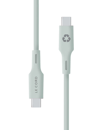 Pale Pine Type C cable · 1.2 meter · Made of recycled plastics-0